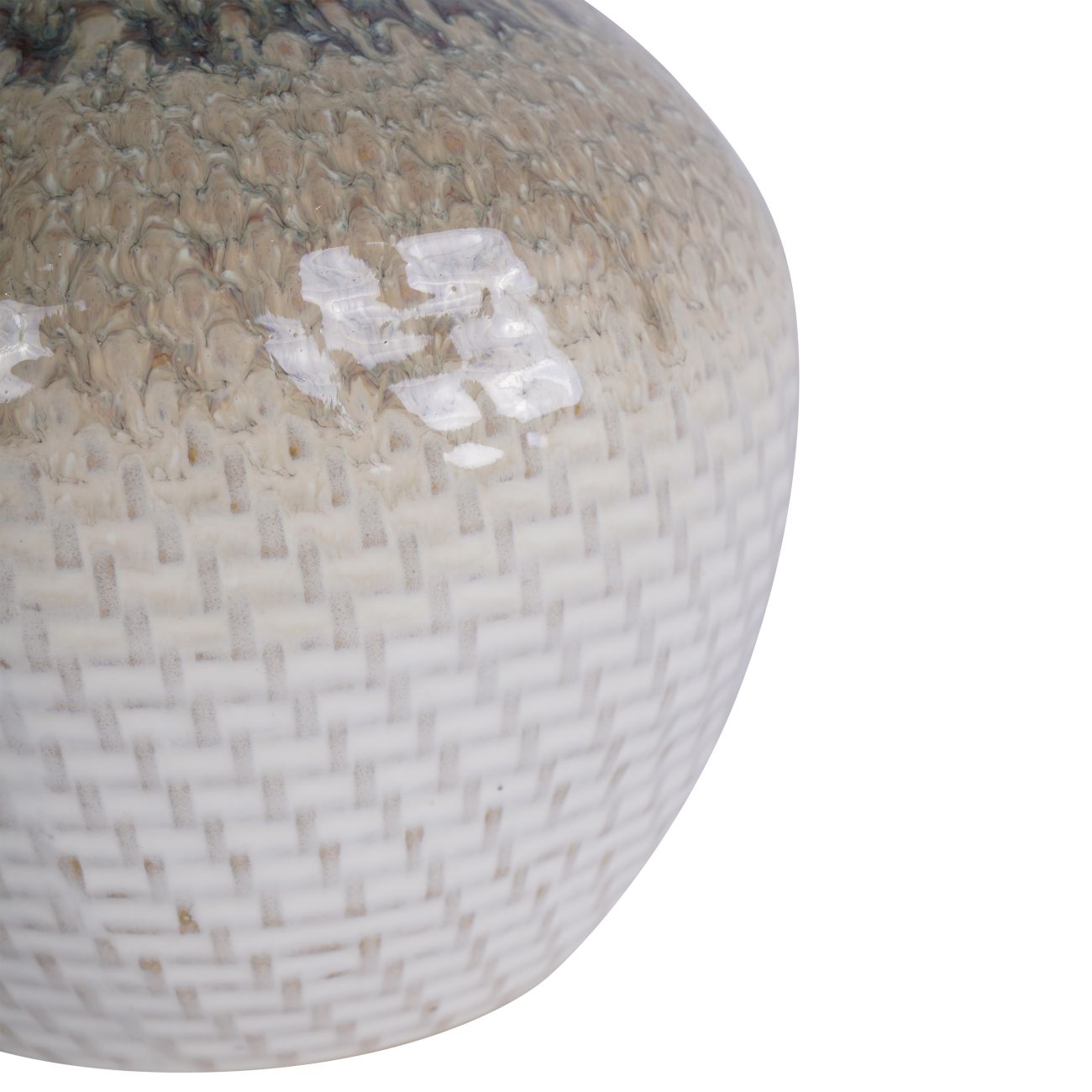 Ceramic Woven Ombre Vase | Small